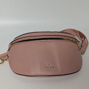 Coach Pink Leather Selena Gomez Belt Bag